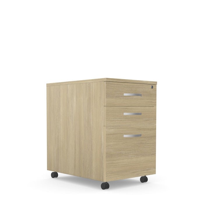 Under desk Wooden High Mobile Pedestal Kito 3 Drawer  KIT-HIGMP