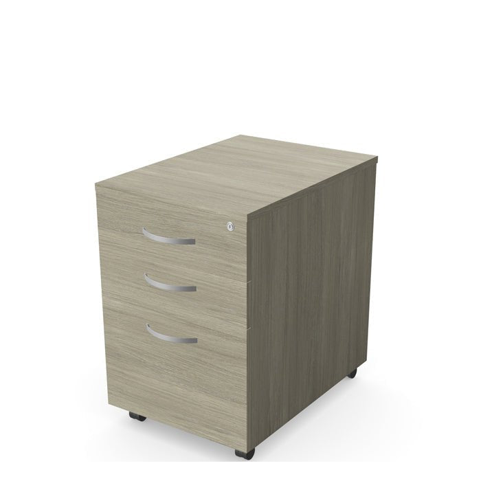 Kito Contract High Mobile Pedestal 3 Drawer 600D x 639H x 402W KIT-HIGMP 3 Office Furniture and Home Remote Working