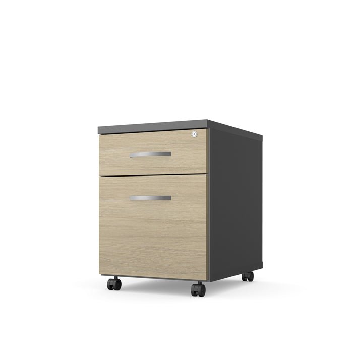 Kito Contract Mobile Ped 2 Drawer 546H x 402W x 500D KIT-MP2C 3 Office Furniture and Home Remote Working
