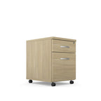 Under Desk Wooden Low Mobile Pedestal Kito 2 Drawer  KIT-MP2C