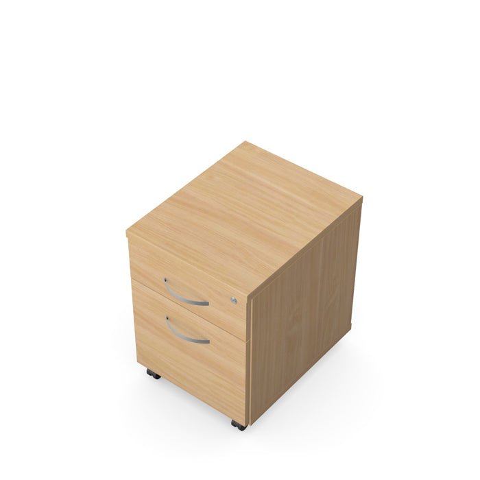 Kito Contract Mobile Ped 2 Drawer 546H x 402W x 500D KIT-MP2C 2 Office Furniture and Home Remote Working