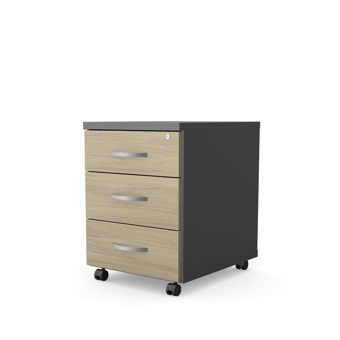 Office  Kito Contract Mobile Pedestal 3 Drawer 546H x 402W x 500D KIT-MP3C 3 Office Furniture and Home Remote Working