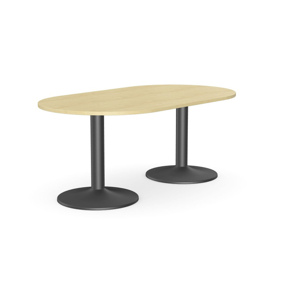 Office  Kito Oval Meeting Table, Double Cylinder Leg Base 3 Office Furniture and Home Remote Working