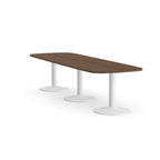 Office  Kito Oval Meeting Table, Triple Cylinder Leg Base 2 Office Furniture and Home Remote Working