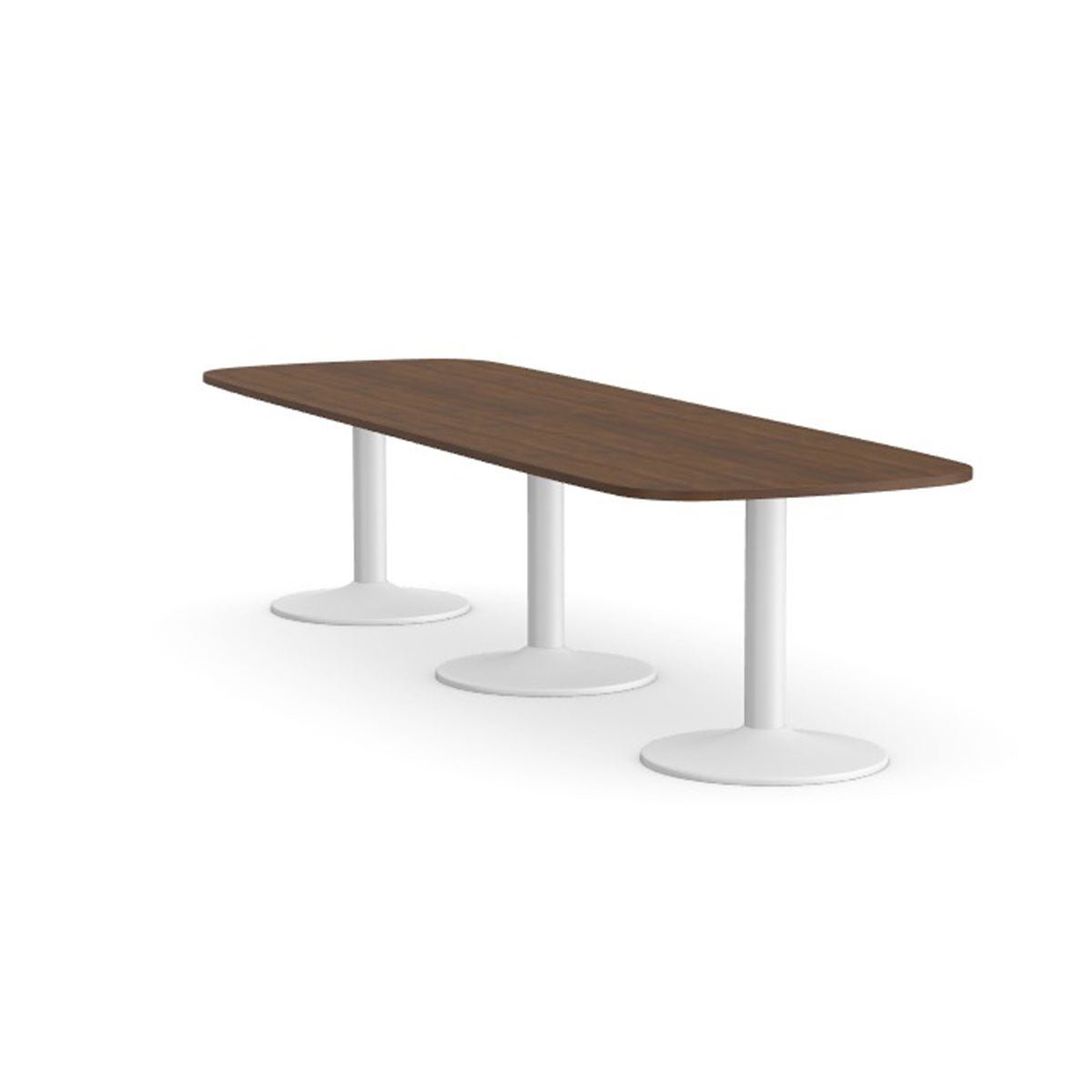 Office  Kito Oval Meeting Table, Triple Cylinder Leg Base 2 Office Furniture and Home Remote Working