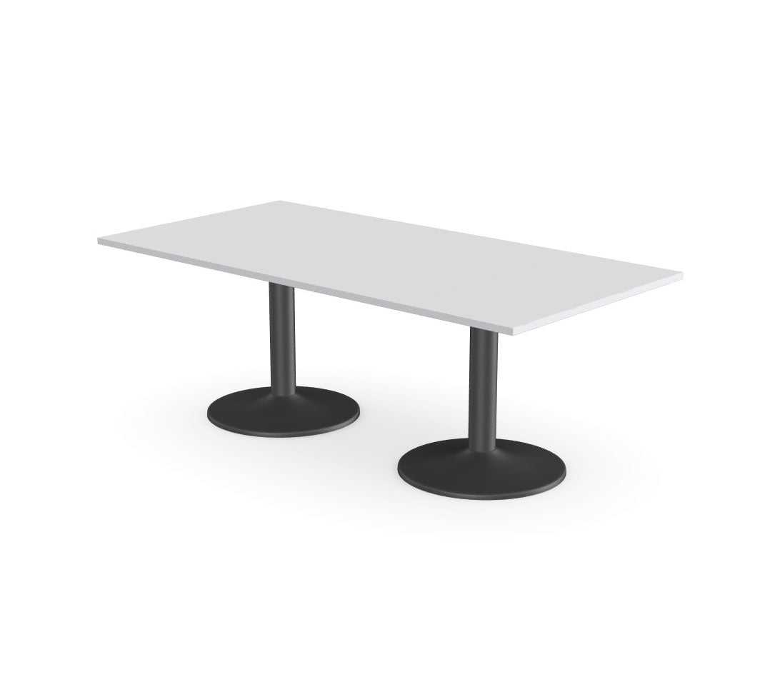 Office  Kito Rectangular Meeting Table, Double Cylinder Leg Base 3 Office Furniture and Home Remote Working