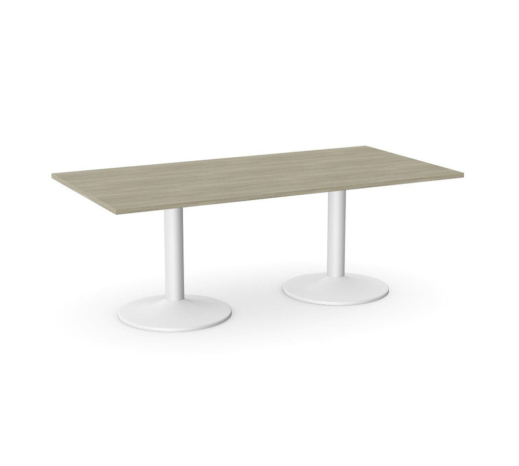 Office  Kito Rectangular Meeting Table, Double Cylinder Leg Base 4 Office Furniture and Home Remote Working