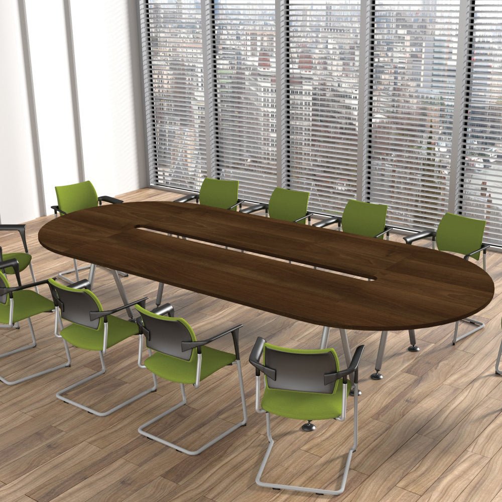 Office  Kito Rectangular Meeting Table, Double Cylinder Leg Base 6 Office Furniture and Home Remote Working