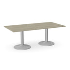 Office Rectangular Meeting Table, Double Cylinder Leg Base Kito