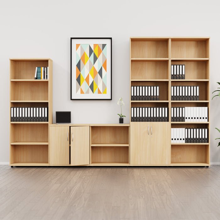 Kito Wooden Cupboard, 4 shelves, 1850h x 800w x 420d K18-BC1850D 6 Office Furniture and Home Remote Working