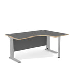 Office  Komo Metal Leg  160W LH Corner Desk K-PLY-RD1612L 5 Office Furniture and Home Remote Working