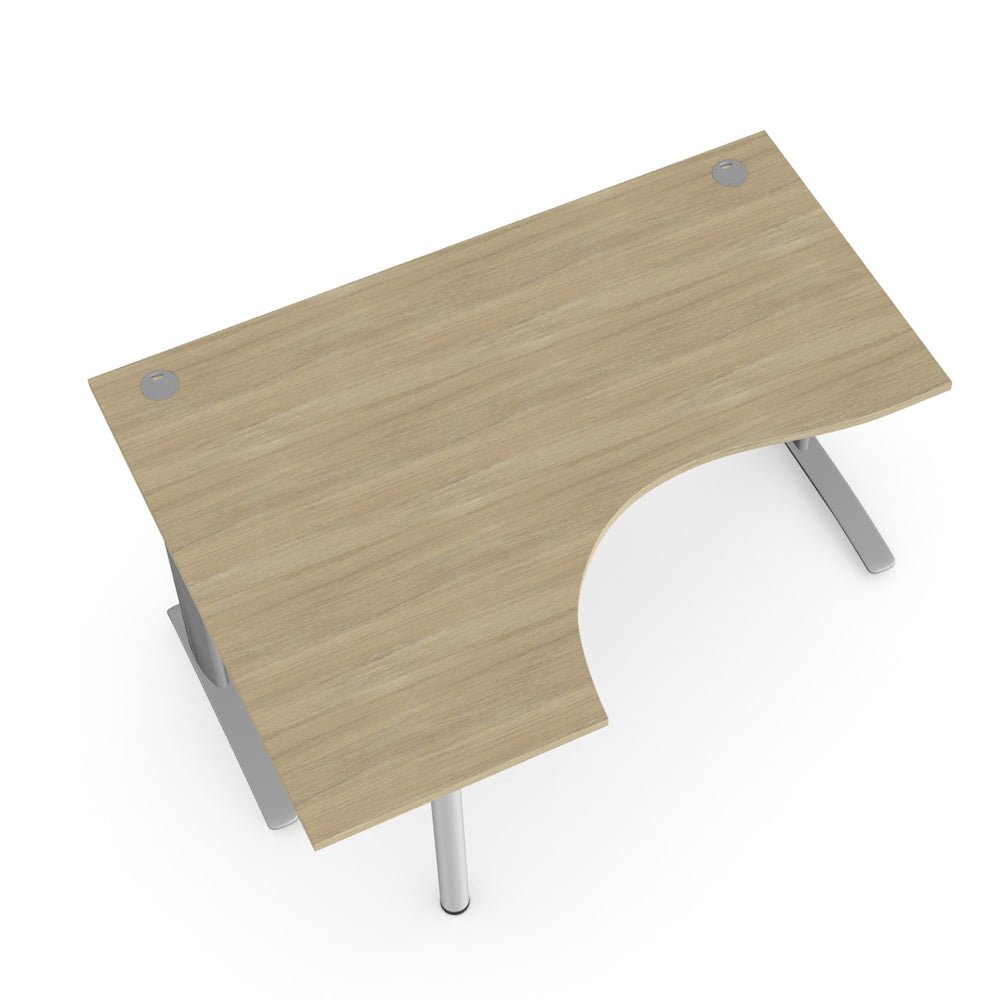 Komo Metal Leg 160W RH Corner Desk K-PLY-RD1612R 4 Office Furniture and Home Remote Working