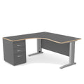 Corner Desk Office Komo  160|180 Wide 120|60cm Deep  with pedestal LH|RH K-CRDP 