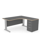 Corner Office|Home Desk Komo Cable Managed Leg  RH 160|180W K-PLY-RD1612R