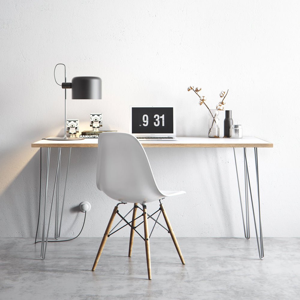 Large Hair Pin  Leg Desk  140cm x 75cm HP-DESK-Large colour 30 30 Office Furniture and Home Remote Working