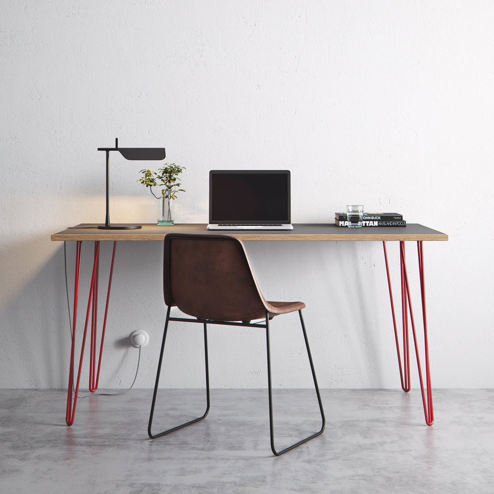 Large Hair Pin  Leg Desk  140cm x 75cm HP-DESK-Large colour 13 13 Office Furniture and Home Remote Working