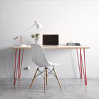 Large Hair Pin  Leg Desk  140cm x 75cm HP-DESK-Large colour 24 24 Office Furniture and Home Remote Working