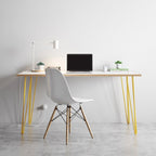 Large Hair Pin  Leg Desk  140cm x 75cm HP-DESK-Large colour 26 26 Office Furniture and Home Remote Working