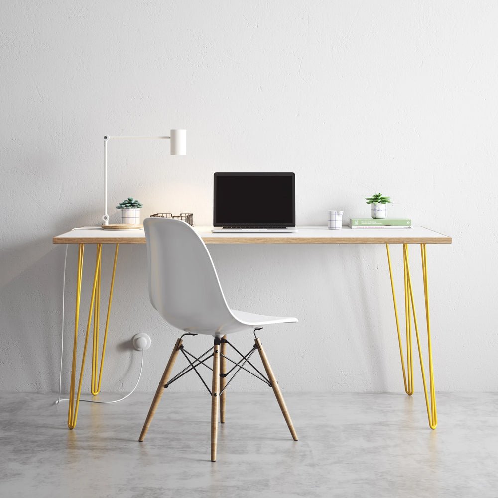 Large Hair Pin  Leg Desk  140cm x 75cm HP-DESK-Large colour 26 26 Office Furniture and Home Remote Working