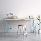 Large Hair Pin  Leg Desk  140cm x 75cm HP-DESK-Large colour 21 21 Office Furniture and Home Remote Working