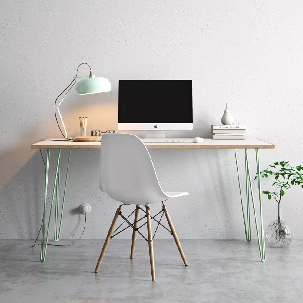 Large Hair Pin  Leg Desk  140cm x 75cm HP-DESK-Large colour 22 22 Office Furniture and Home Remote Working