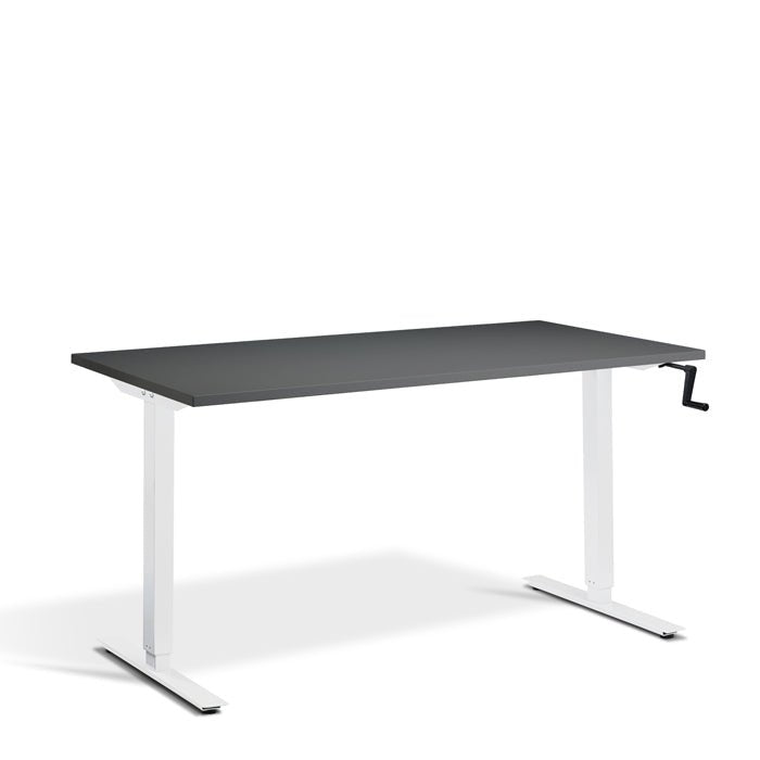 Lavoro Solo Manual Hand Crank Desk 80cmD 120/140/160/180cm Wide BSOLO/ 2 Day Delivery Thats My office Next Day Delivery