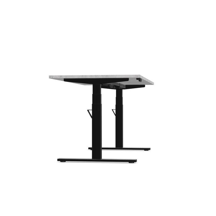 Levanta Leap Height Adjustable Standing Desk with Scallop Top 120,140,160 or 180cm Wide 3 Office Furniture