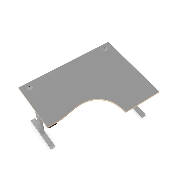 Levanta Leap Height Adjustable Standing Desk Corner Radial desk 160,180cm Wide Left or Right Hand 3 Office Furniture