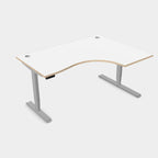 Levanta Leap Height Adjustable Standing Desk Corner Radial desk 160,180cm Wide Left or Right Hand 5 Office Furniture