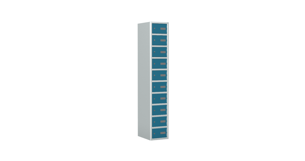 Locker 10 Door Silverline Kontrax Sixteen Door Locking LK10D28-Config - THATSMYOFFICEMetal LockerSilverline