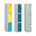 Locker 16 Door Silverline Kontrax Sixteen Door Locking LK16D28-Config - THATSMYOFFICEMetal LockerSilverline