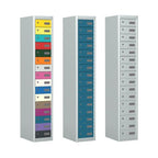 Locker 16 Door Silverline Kontrax Sixteen Door Locking LK16D28-Config - THATSMYOFFICEMetal LockerSilverline