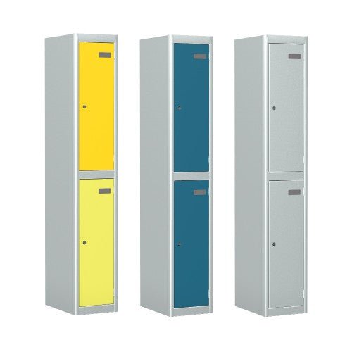 Locker 2 Door Silverline Kontrax Two Door Locking LK2D22-Config - THATSMYOFFICEMetal LockerSilverline