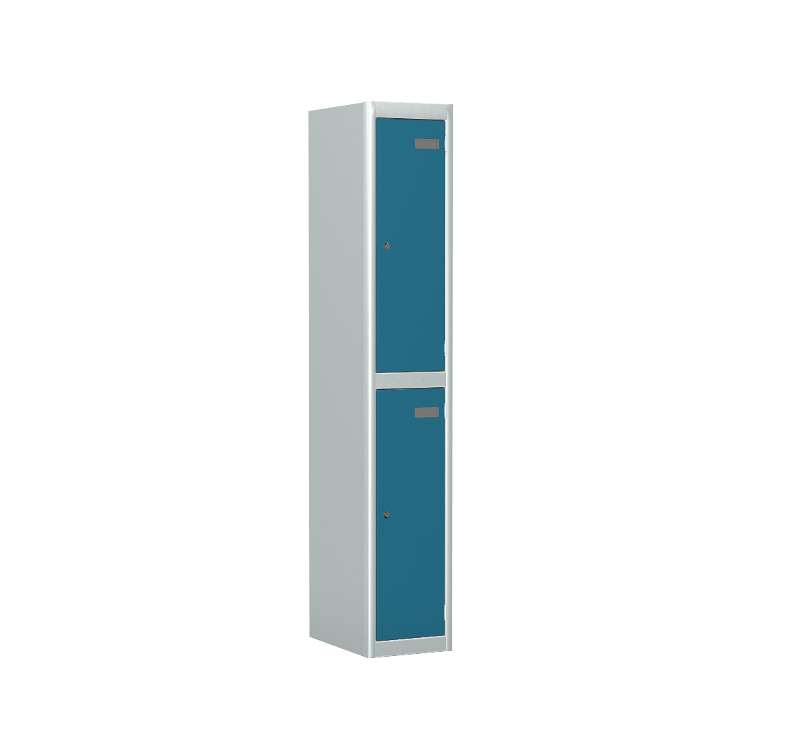 Locker 2 Door Silverline Kontrax Two Door Locking LK2D22-Config - THATSMYOFFICEMetal LockerSilverline