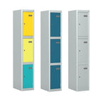 Locker 3 Door Silverline Kontrax Locking Three Door LK3D22-Config - THATSMYOFFICEMetal LockerSilverline