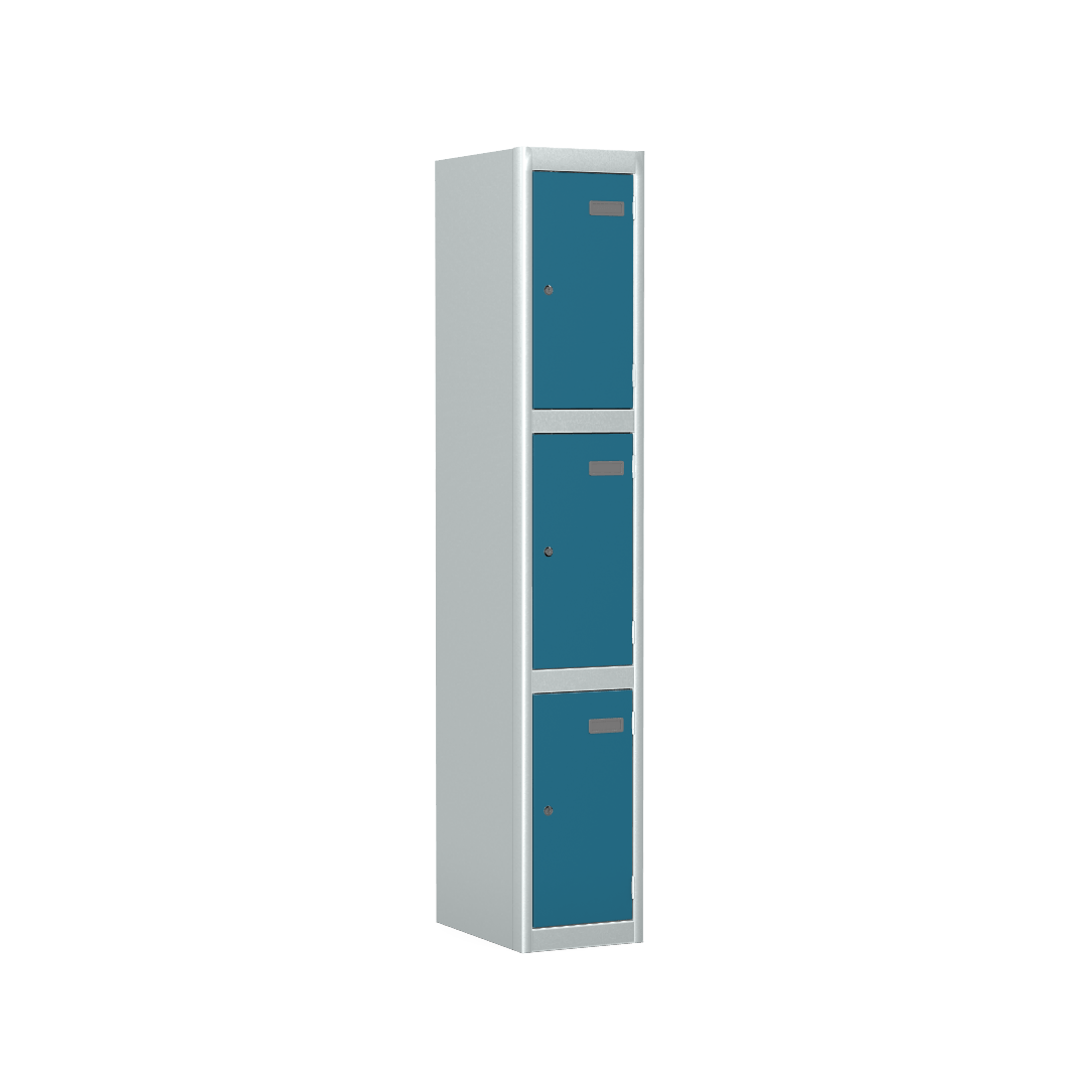 Locker 3 Door Silverline Kontrax Locking Three Door LK3D22-Config - THATSMYOFFICEMetal LockerSilverline