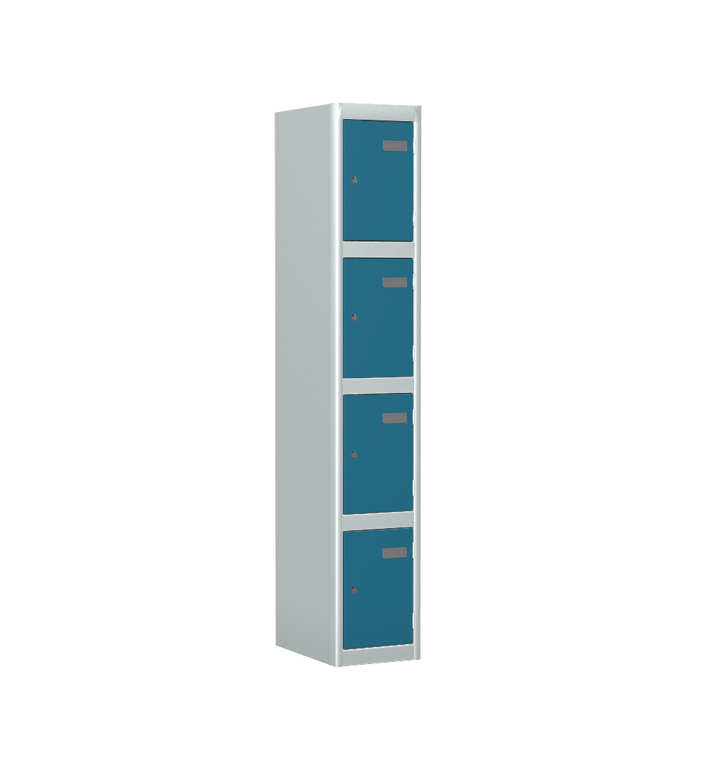 Locker 4 Door Silverline Kontrax Four Door Locking LK4D22-Config - THATSMYOFFICEMetal LockerSilverline
