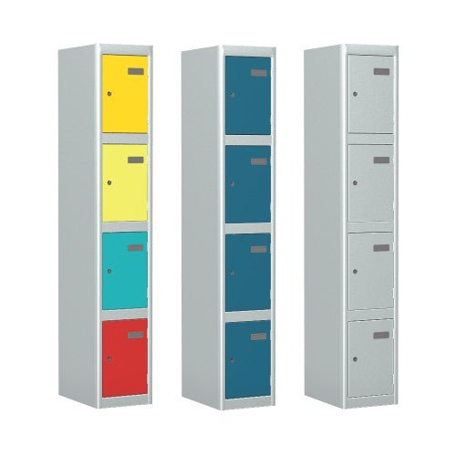 Locker 4 Door Silverline Kontrax Four Door Locking LK4D22-Config - THATSMYOFFICEMetal LockerSilverline
