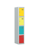 Locker 4 Door Silverline Kontrax Four Door Locking LK4D22-Config - THATSMYOFFICEMetal LockerSilverline