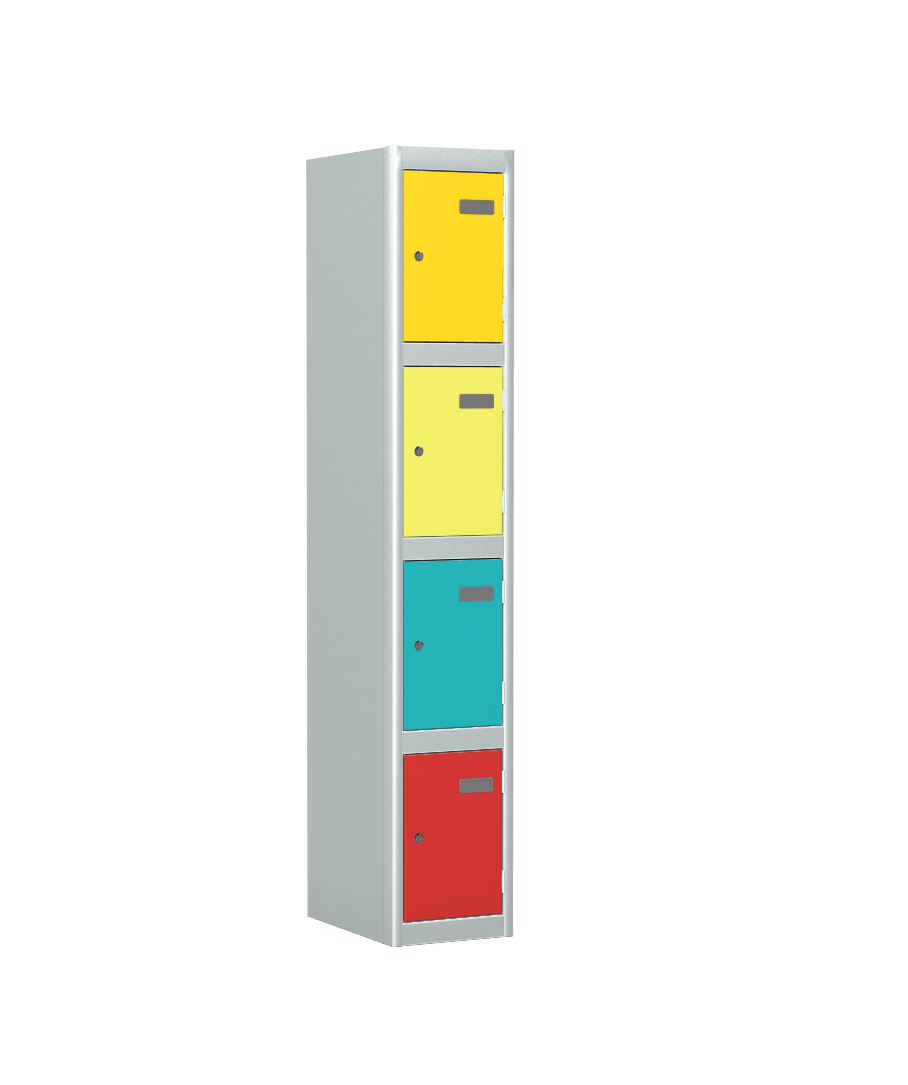 Locker 4 Door Silverline Kontrax Four Door Locking LK4D22-Config - THATSMYOFFICEMetal LockerSilverline