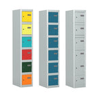 Locker 6 Door Silverline Kontrax Six Door Locking LK6D28-Config - THATSMYOFFICEMetal LockerSilverline
