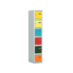 Locker 6 Door Silverline Kontrax Six Door Locking LK6D28-Config - THATSMYOFFICEMetal LockerSilverline