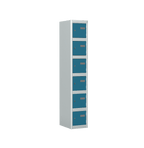 Locker 6 Door Silverline Kontrax Six Door Locking LK6D28-Config - THATSMYOFFICEMetal LockerSilverline