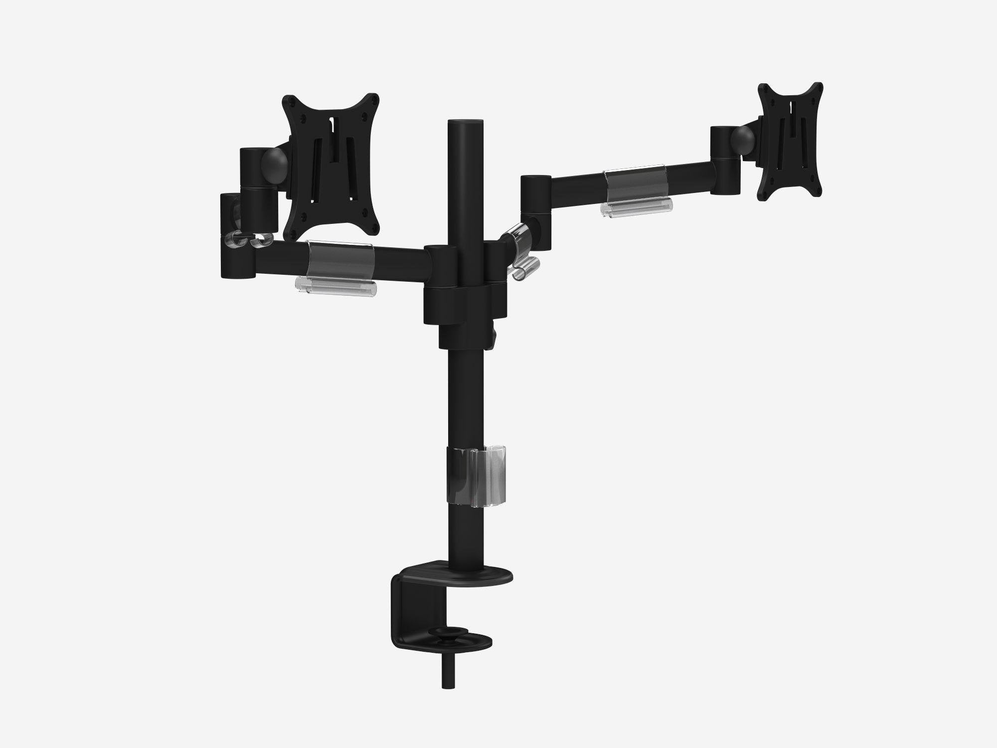 Office  Leap M200 Double Monitor Arms - Black 4 Office Furniture and Home Remote Working
