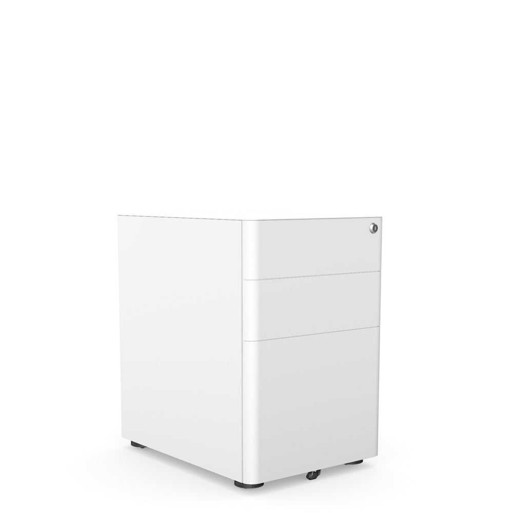 Under Desk Metal Pedestal Moda  39cm Wide with pencil tray, MODA-MP3-PLU
