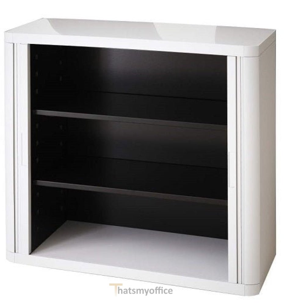 Office  NHS Tambour Storage 100cm H with 2 shelves EOTAM1M-NHS 2 Office Furniture and Home Remote Working