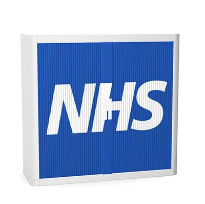 Office  NHS Tambour Storage 100cm H with 2 shelves EOTAM1M-NHS 1 Office Furniture and Home Remote Working