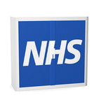 Office  NHS Tambour Storage 100cm H with 2 shelves EOTAM1M-NHS 1 Office Furniture and Home Remote Working