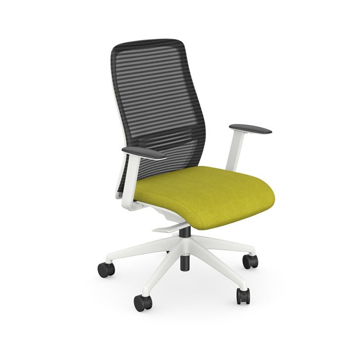 Office Operator chair with a choice of seat, mesh back and base colours, from our NV range View in 360
