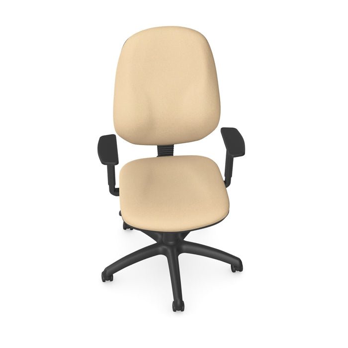 O.B Series Deep Foams 3L A-Sync H/Duty Mech Step Arms PP - Evert Black E004 4 Office Furniture